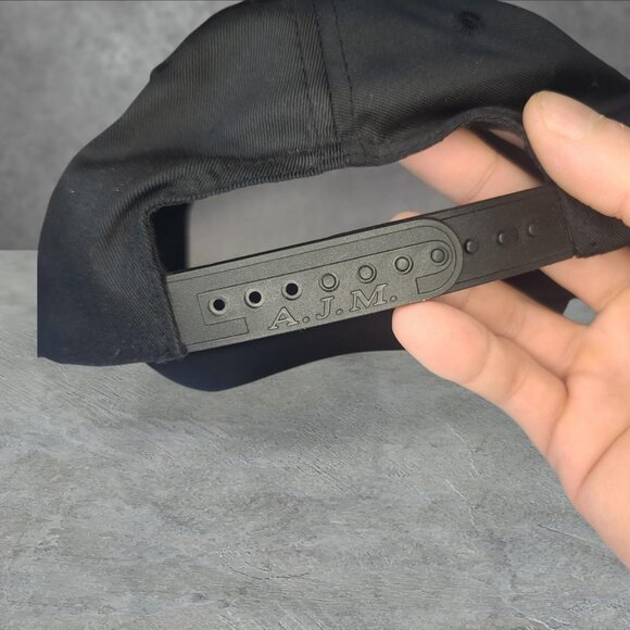 Vintage 90s 'Hourse Racing' black snapback hat - Picture 2 of 3